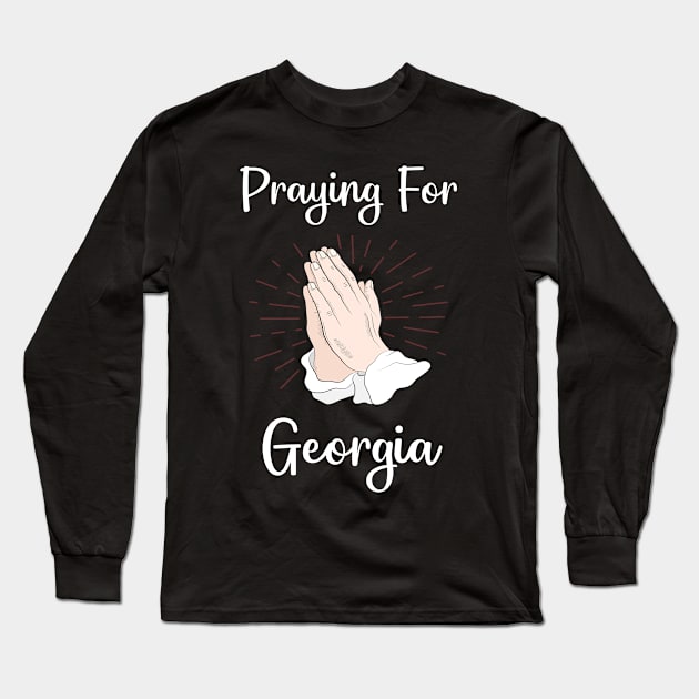 Praying For Georgia Long Sleeve T-Shirt by blakelan128